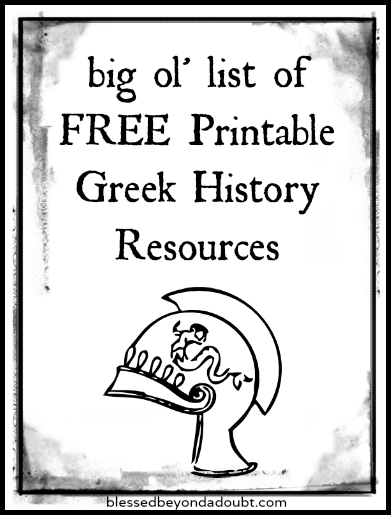 Some Free Ancient Greece Printables &amp; Interactives links