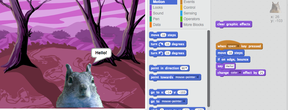 A New Start first lessons in Coding Club…